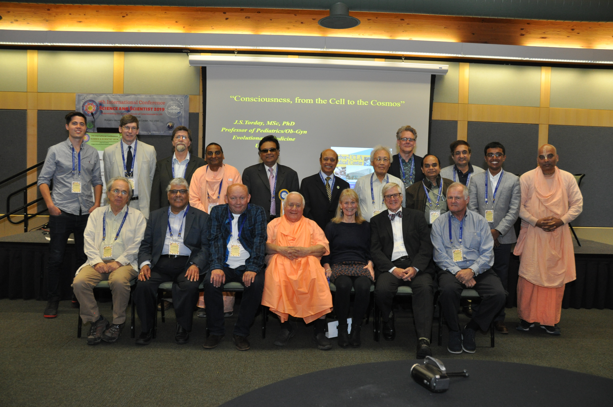 Group photo of speakers and attendees at Science and Scientist 2019